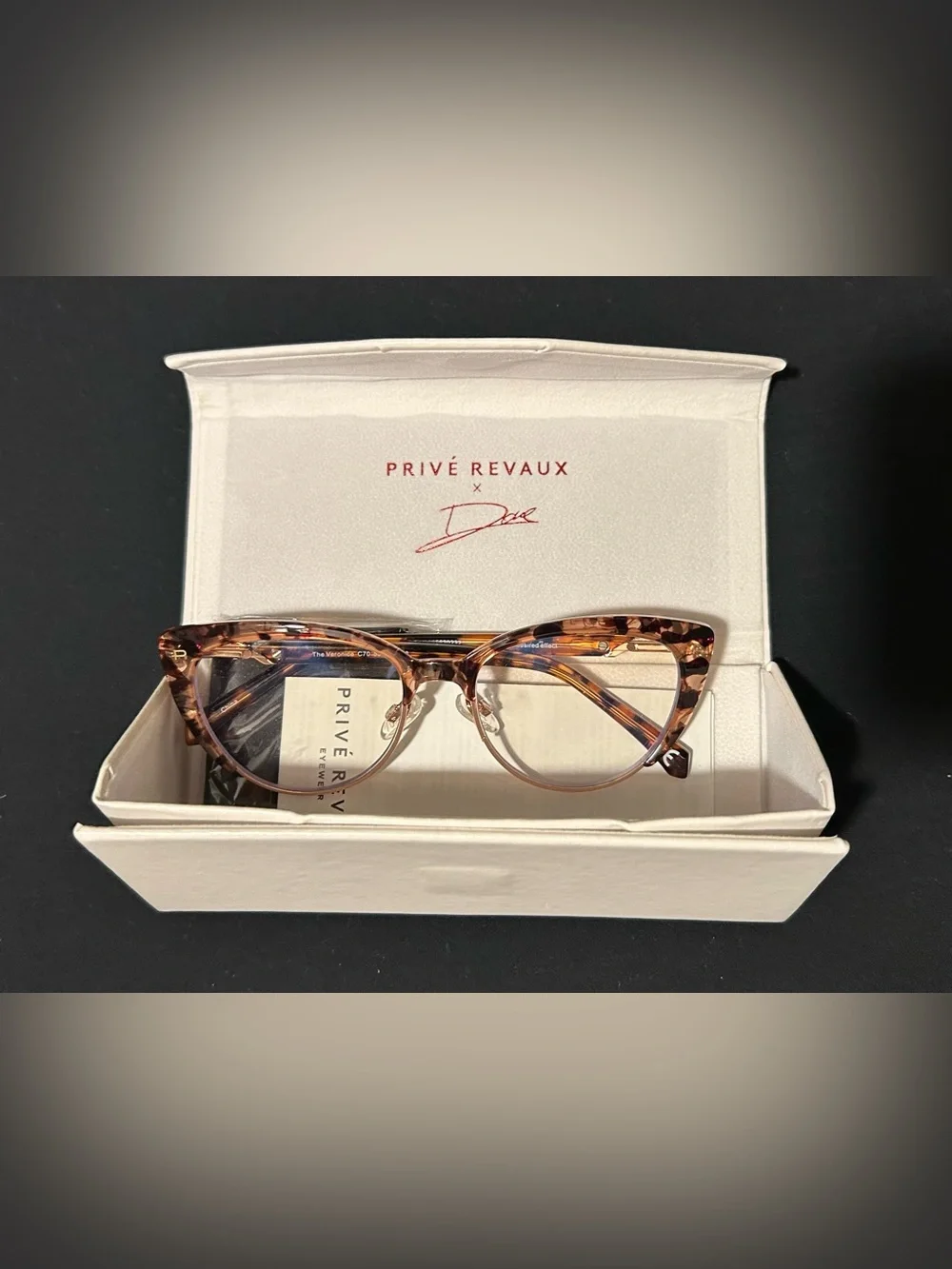 Privé Revaux Women's Tortoiseshell Blue Light Glasses & 2 additional non branded